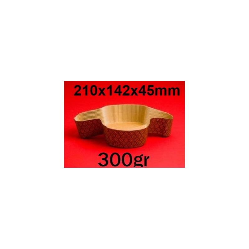 FORMA COTTURA COLOMBA 300gr 210x142x45mm 100pz