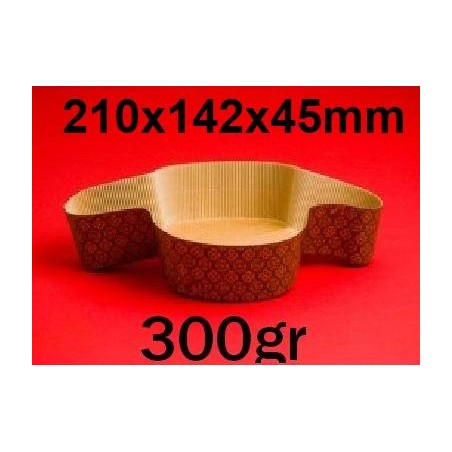 FORMA COTTURA COLOMBA 300gr 210x142x45mm 100pz
