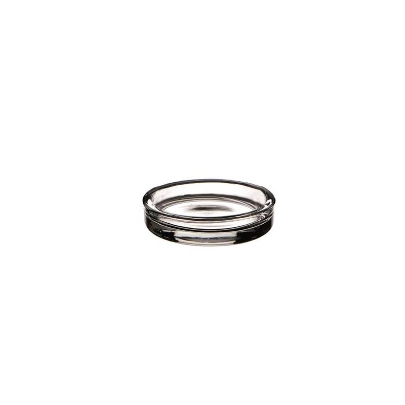 PIATTINO VETRO H.2cm ø10cm BASE 70-995