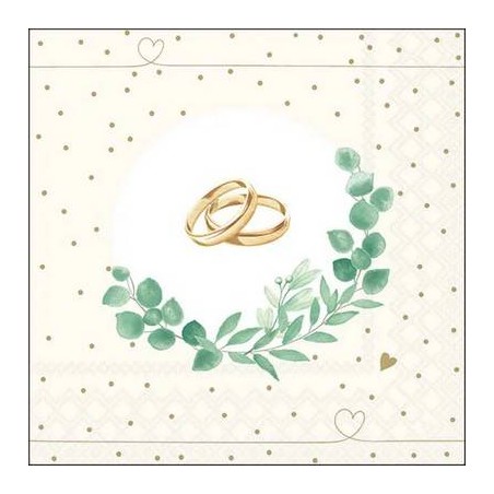 TOVAGLIOLI 33X33 WEDDING BRENCH WHITE 20pz