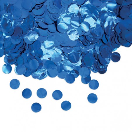 CORIANDOLI IN FOIL ø2cm 50gr BLU METAL