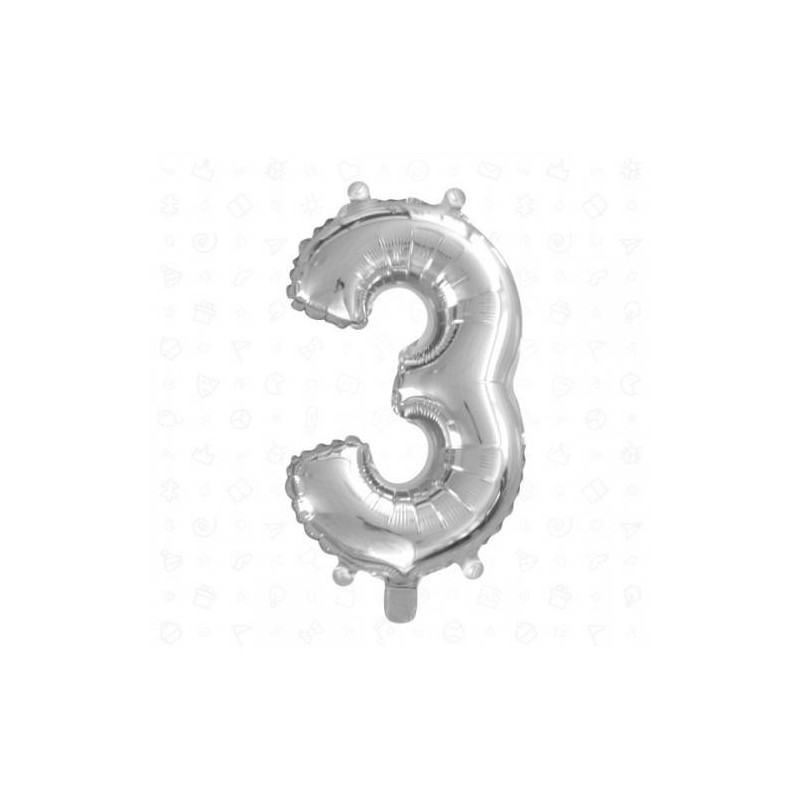 PALLONE MYLAR N°3 40cm SILVER