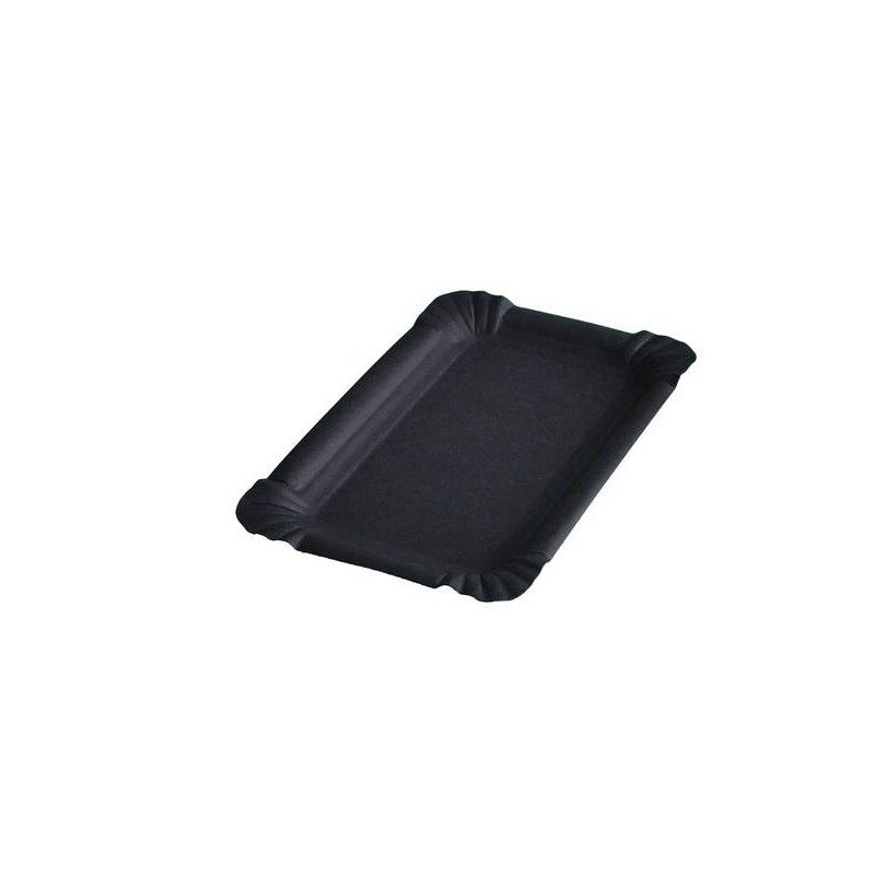 VASSOIO CARTONCINO TOTAL BLACK 10x16cm 50pz