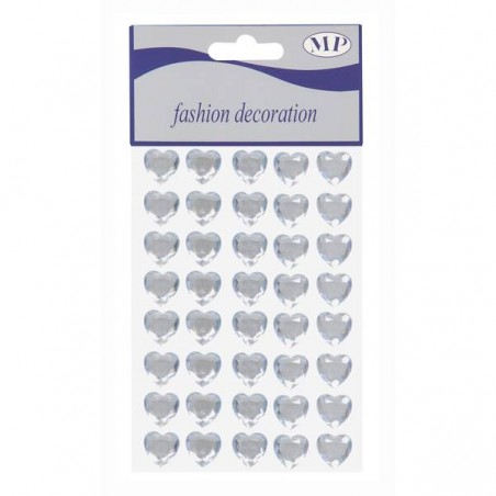 CUORE GEM adesivo 16mm 40pz