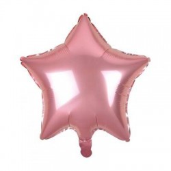 PALLONE MYLAR STELLA 19 45cm ROSA CHIARO