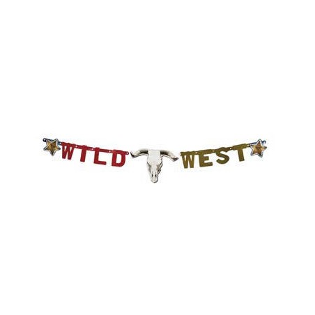 FESTONE BANNER WILD WEST 120cm