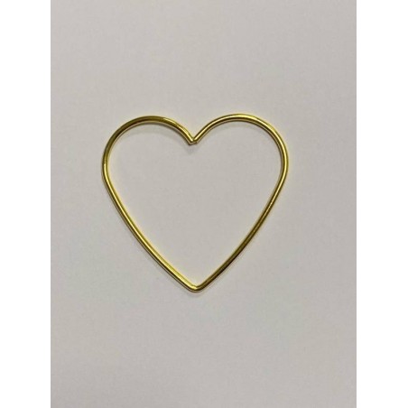 CUORE METALLO ORO ø8cm 24pz