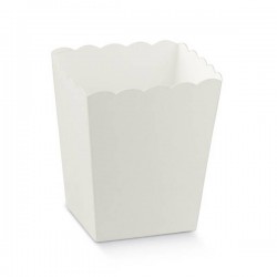 VASO IN CARTONCINO 7x7x11cm WHITE 10pz