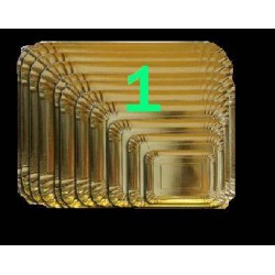 VASSOIO CARTONE ORO N°1 16x12 6 PEZZI