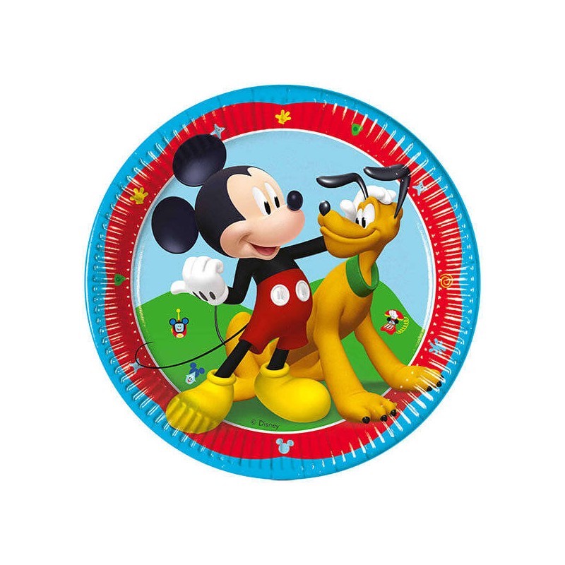 PIATTI DESSERT 20cm TOPOLINO ROCK THE HOUSE 8pz