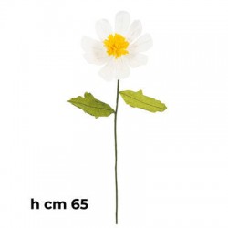 FIORE MARGHERITA IN CARTA C/STELO H.65cm