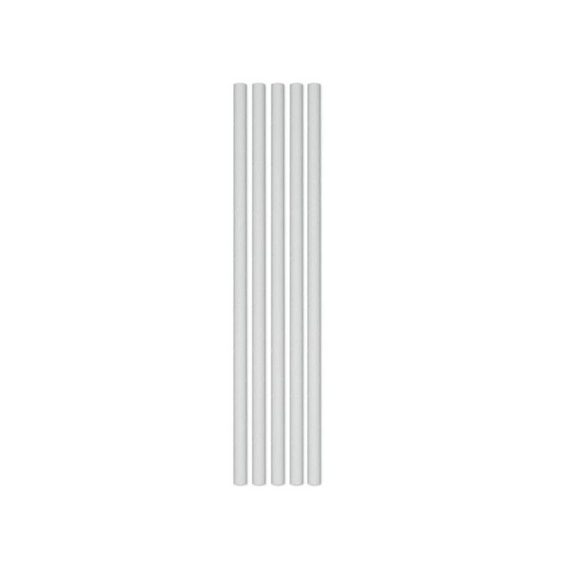 CANNUCCE ECOLOR IN CARTA ø0,5x20cm BIANCHE 50pz
