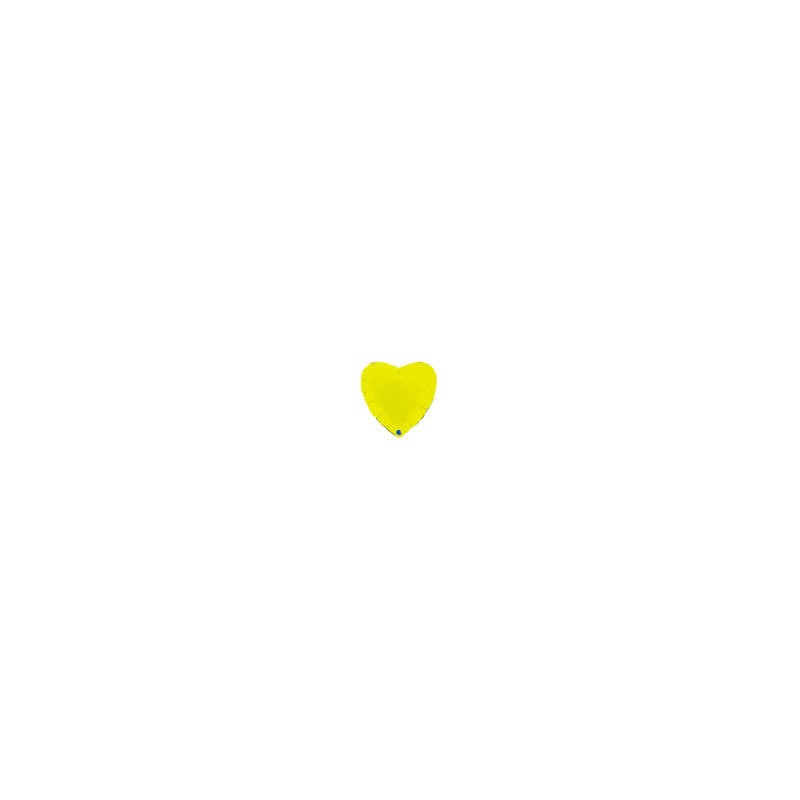 PALLONE MYLAR CUORE 18 45cm LIME GREEN