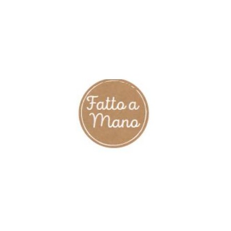 ETICHETTE ADESIVE FATTO A MANO KRAFT ø3x3cm 240pz