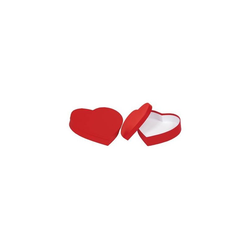 SCATOLA CUORE 24,5x24,5x5cm ROSSO