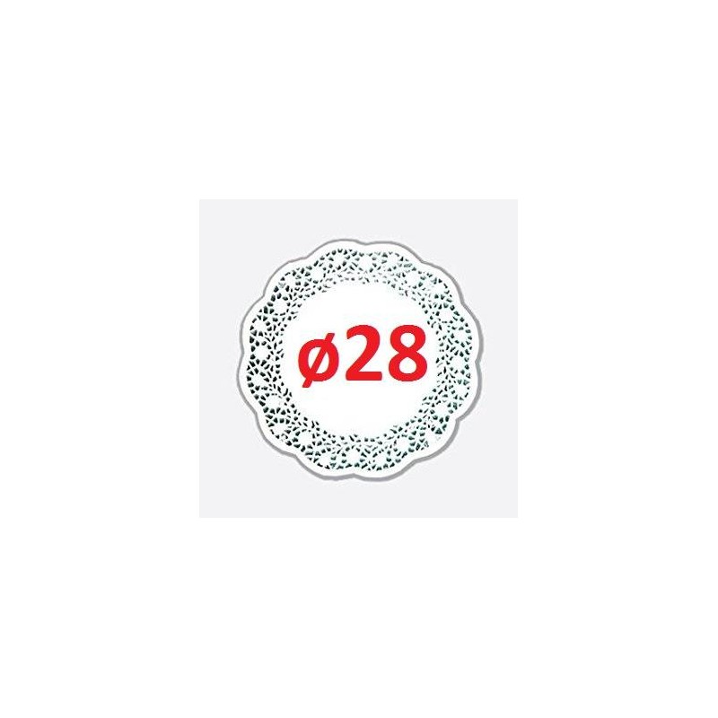 PIZZO PORCELLANATO TONDO ø28 10pz