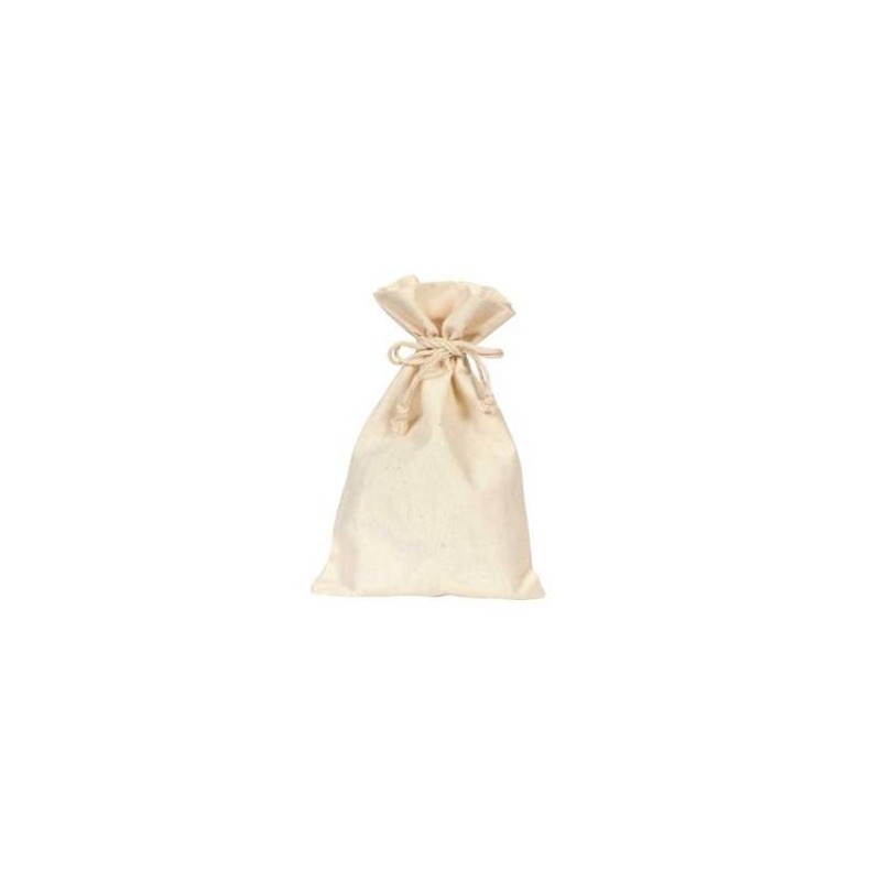SACCHETTO COTONE NATURAL 17xh24cm 10pz