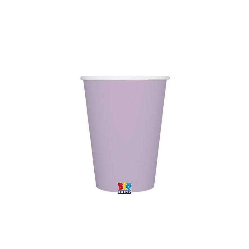 BICCHIERI 200cc ECOLOR BIODEGRADABILI LILLA 25pz