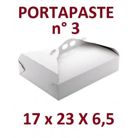 SCATOLA P.PASTE POLIT. N°3 17x23x6,5cm BIANCO RAMAGE