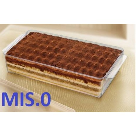 VASCHETTA TIRAMISù FUMè c/cop 16x10,8cm mis.0 490ml