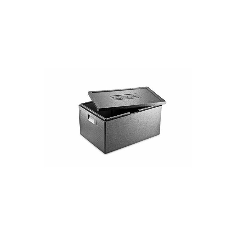 CASSA TERMICA POLISTIROLO NERA EPP 61x43x30cm (INT.55x37x23cm)