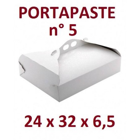 SCATOLA P.PASTE POLIT. N°5 24x32x6,5cm BIANCO RAMAGE