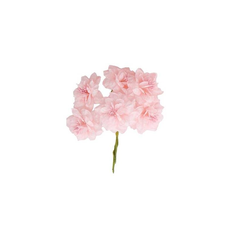 FIORE PEONIA ø5cm ROSA 12pz