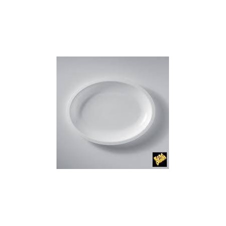 PIATTI OVALI PP PIANI BIANCHI 25,5cm 25pz