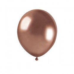 PALLONCINI LATTICE 5 12cm 50pz ROSEGOLD GLOSSY