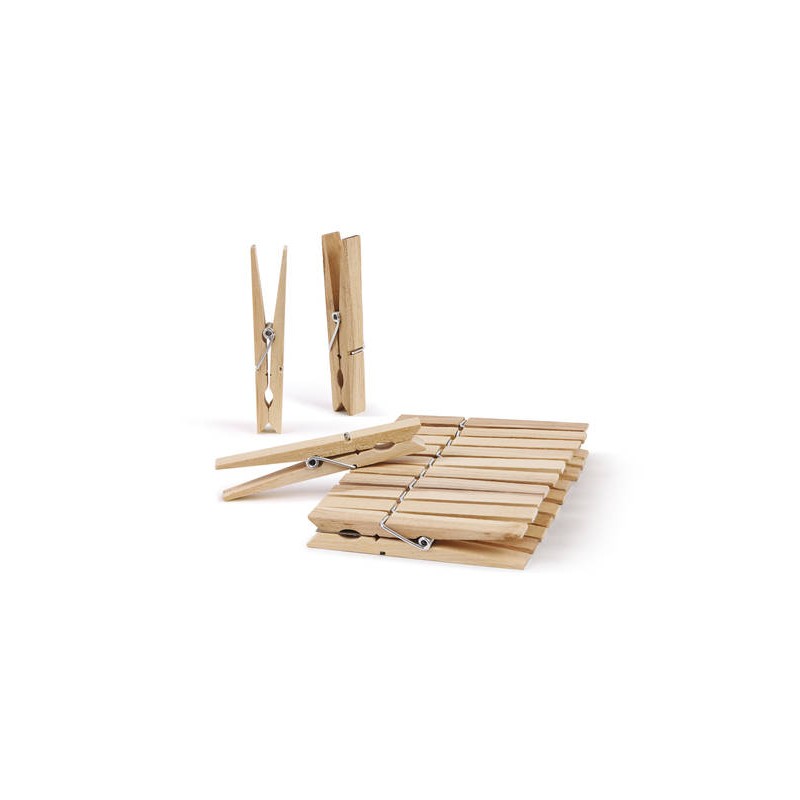 MOLLETTE DA BUCATO IN LEGNO HOLD ME 20pz