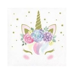 TOVAGLIOLI  25x25cm UNICORNO BABY 16pz