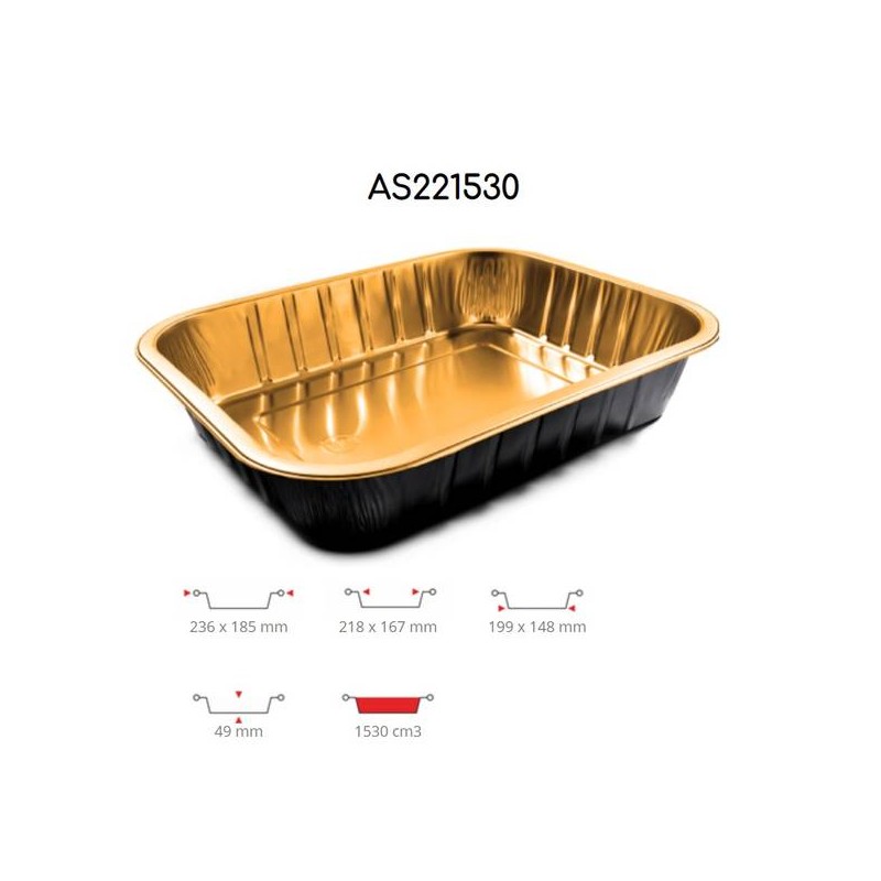 TEGLIA ECLIPSE ORO/NERO 4PRZ 50pz AS221530