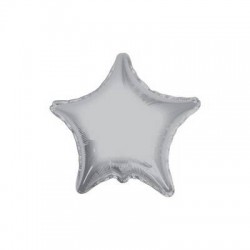 PALLONE MYLAR STELLA 18'' 45cm ARGENTO RC