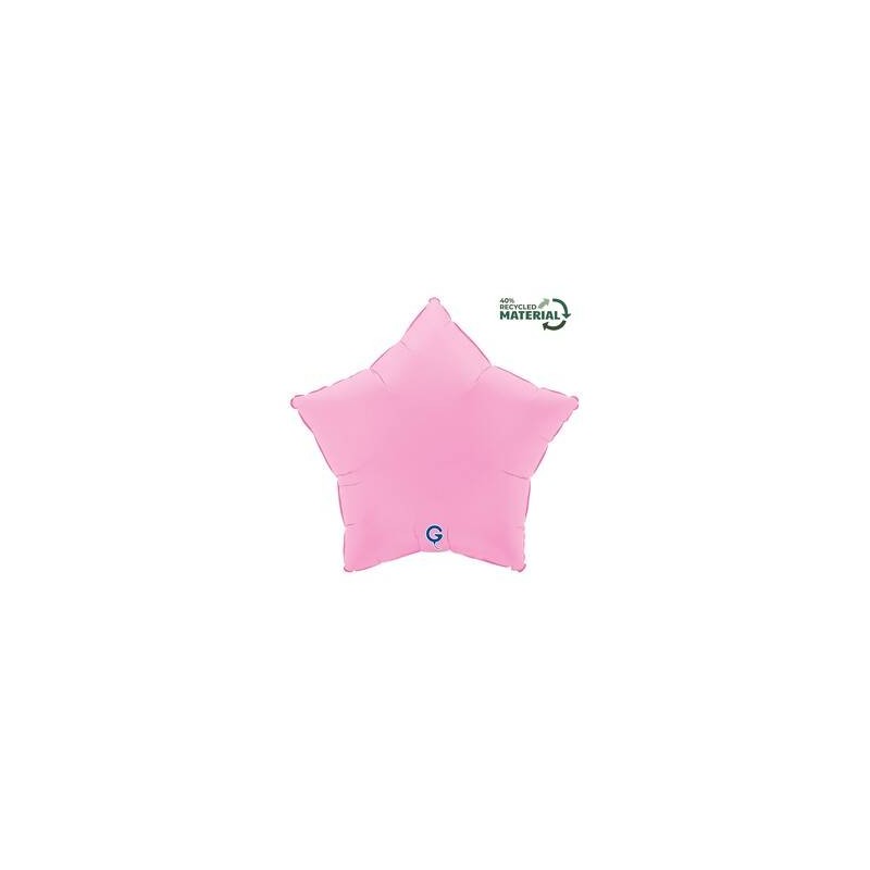 PALLONE MYLAR STELLA 18 45cm SOFT ROSA