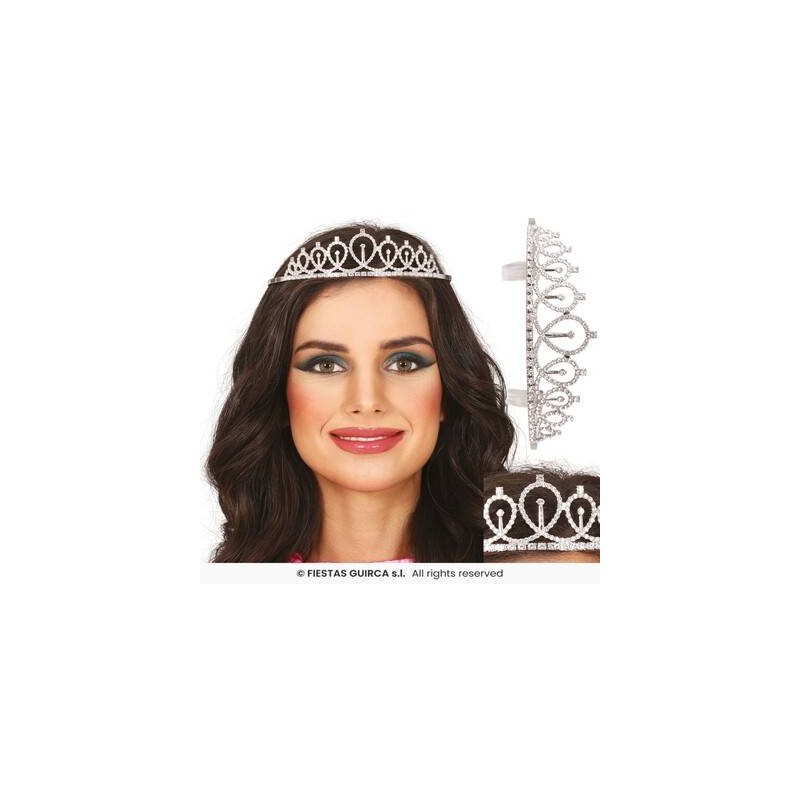 TIARA IN METALLO ARGENTO PRINCIPESSA