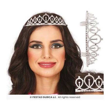 TIARA IN METALLO ARGENTO PRINCIPESSA