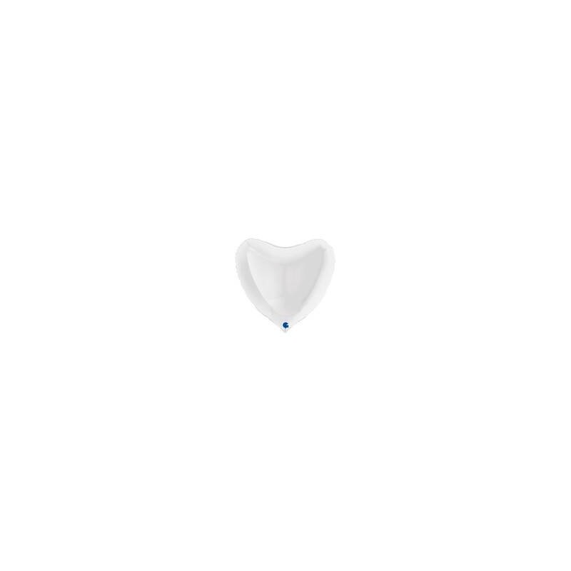 PALLONE MYLAR CUORE 36 91cm BIANCO
