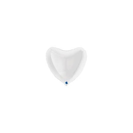 PALLONE MYLAR CUORE 36 91cm BIANCO