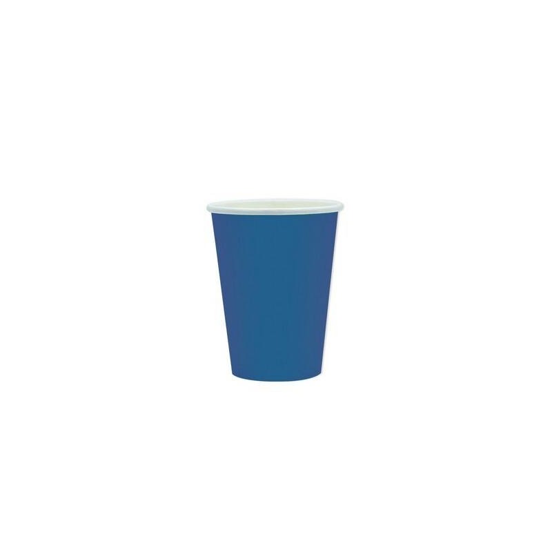 BICCHIERI 200cc ECOLOR BIODEGRADABILI BLU 25pz