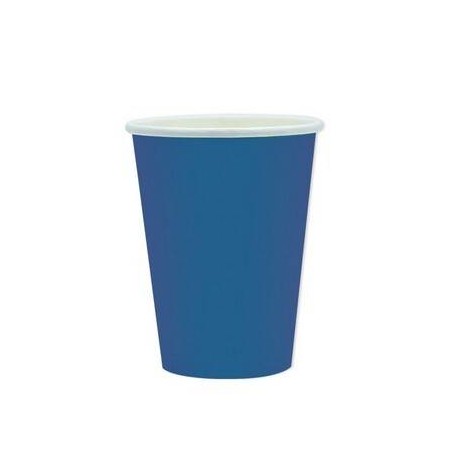 BICCHIERI 200cc ECOLOR BIODEGRADABILI BLU 25pz