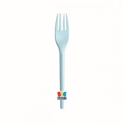 FORCHETTE ECOLOR CPLA 16cm CELESTE 20pz
