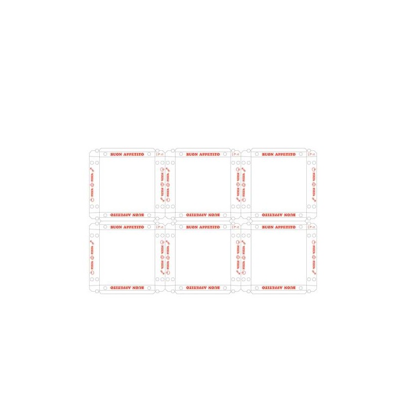 SCATOLE PIZZA CUBO 32,5 x 32,5 H3 v.v.v. 200pz BUON APPETITO