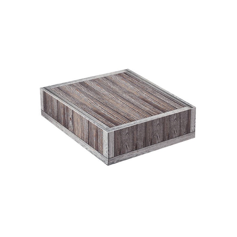 CANTINETTA 3 BOTTIGLIE VINTAGE WOOD 29,5x33,5 9cm