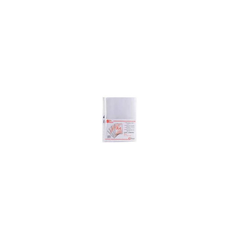 BUSTE TRASPARENTI FORATE A4 MY DESK PPL LISCIO 23x30,5cm 60my 50pz