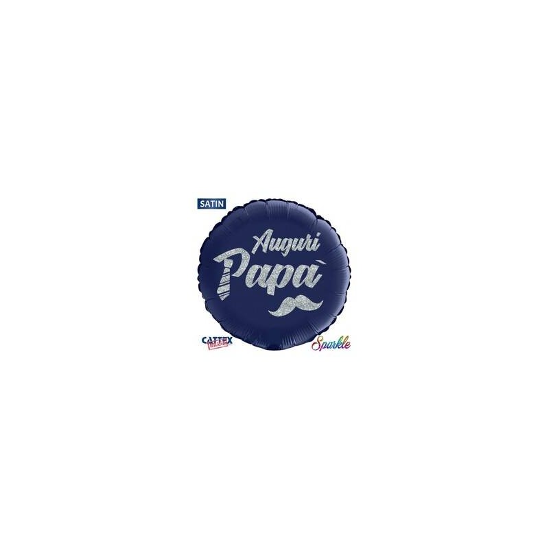 PALLONE MYLAR TONDO 18 45cm AUGURI PAPA'