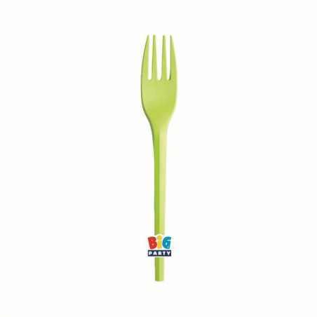 FORCHETTE ECOLOR CPLA 16cm VERDE MELA 20pz