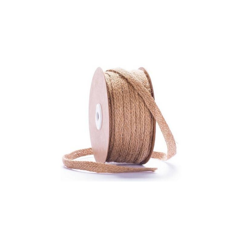 BOBINA NASTRO JUTA NATUR INTRECCIATO mm10x25mt