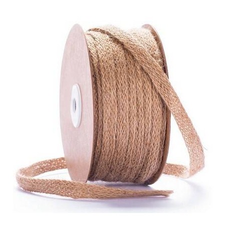 BOBINA NASTRO JUTA NATUR INTRECCIATO mm10x25mt