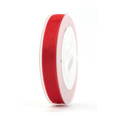 NASTRO ORGANZA mm15x50mt ROSSO