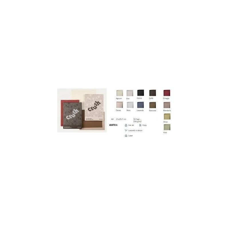 CARTA A4 CALLIGRAPHY CRUSH 250gr RISMA 50fg CACAO